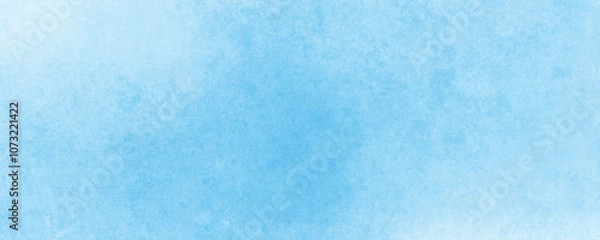 Obraz Gentle and Serene Blue Watercolor Wash Background with Soft Textures and Subtle Gradient for Artistic Use
