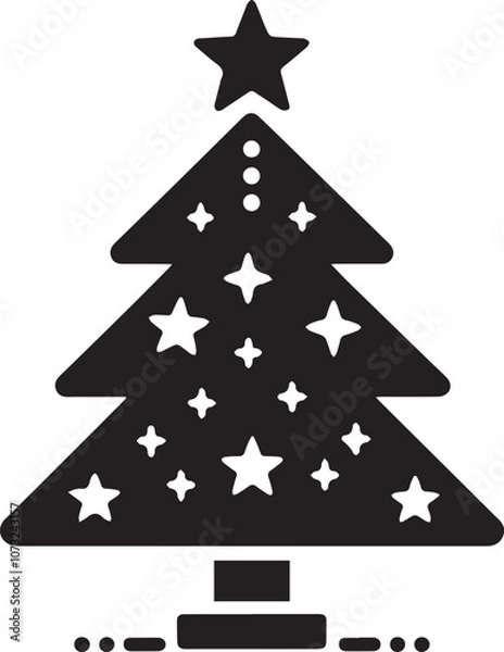 Obraz Christmas tree vector 