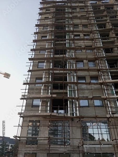 Obraz buildings under construction on the mountain 5