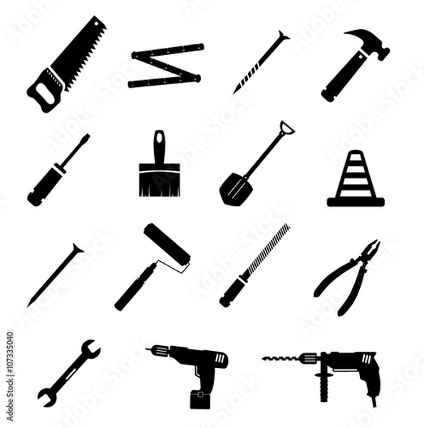 Obraz Ikony narzędzi internetowych