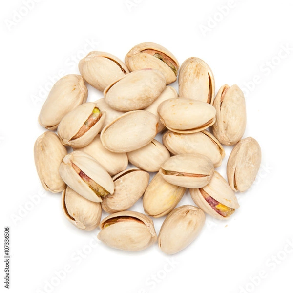 Obraz  Circle shaped pistachios.
