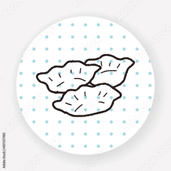 Obraz dumpling doodle