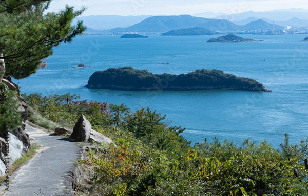 Fototapeta 鷲羽山展望台から望む瀬戸内海