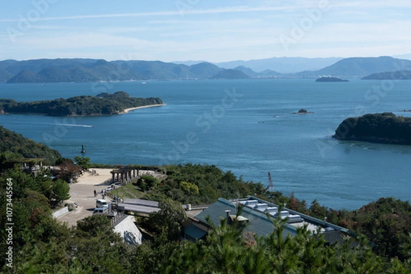 Fototapeta 鷲羽山展望台から望む瀬戸内海