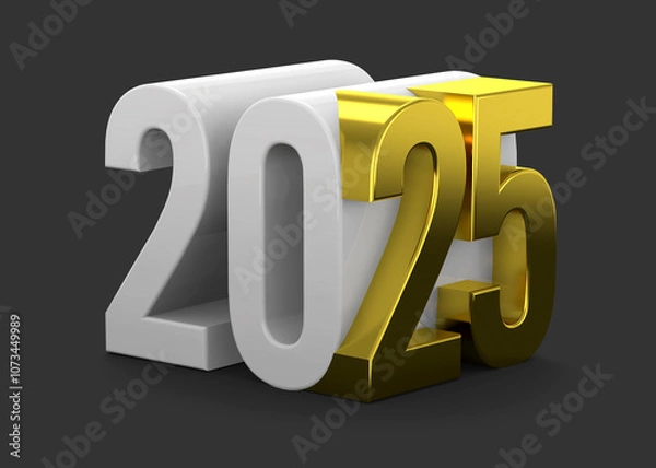 Fototapeta Happy New Year - 3D Render