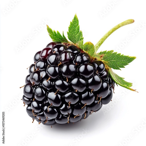 Obraz blackberry on a white background