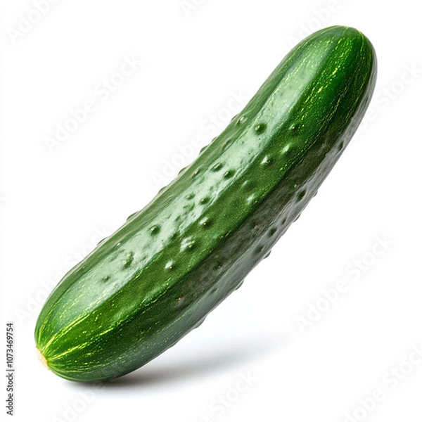 Obraz cucumber isolated on white background