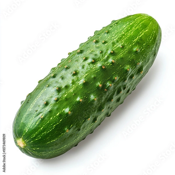 Obraz cucumber isolated on white