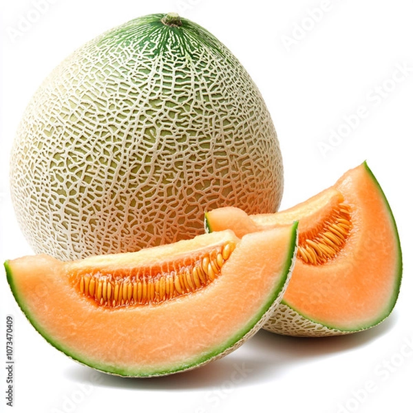 Obraz melon isolated on white background