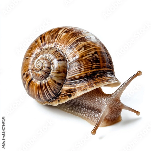 Obraz snail isolated on white background