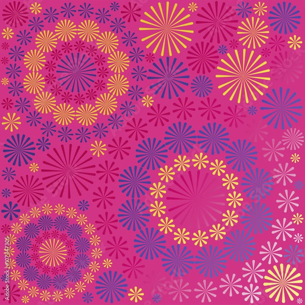 Fototapeta Abstract ornamental floral pattern background vector