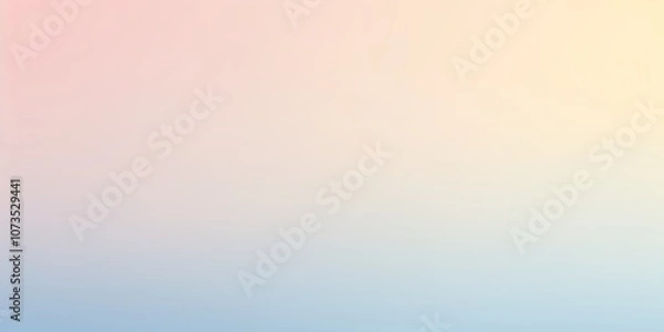 Fototapeta Color gradient background, abstract pastel rainbow. faint yellow pink blue color banner gradation texture, blur abstract background