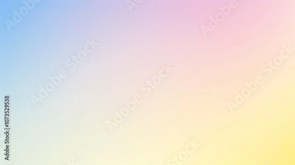 Fototapeta Color gradient background, abstract pastel rainbow. faint yellow pink blue color banner gradation texture, blur abstract background