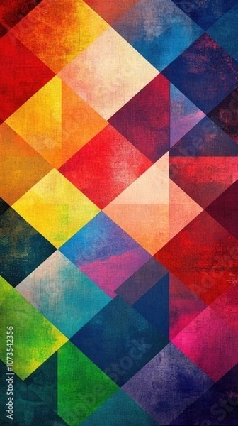 Fototapeta geometric square abstract colorful texture, and background