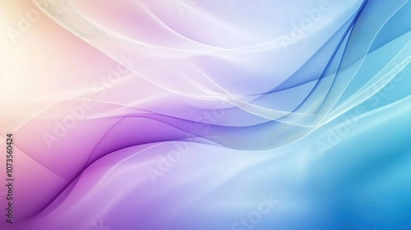 Fototapeta Abstract blue and purple waves gradient background