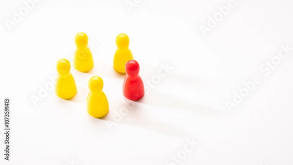 Obraz leader in five yellow team