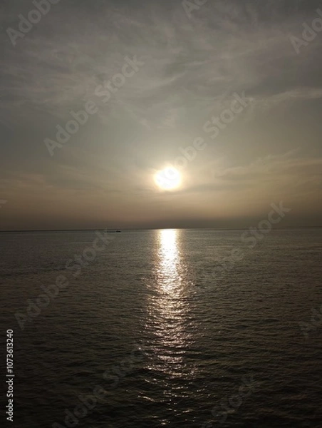 Obraz sunset over the river29