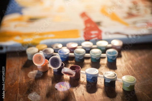 Obraz painting by numbers, a hobby for adults and children