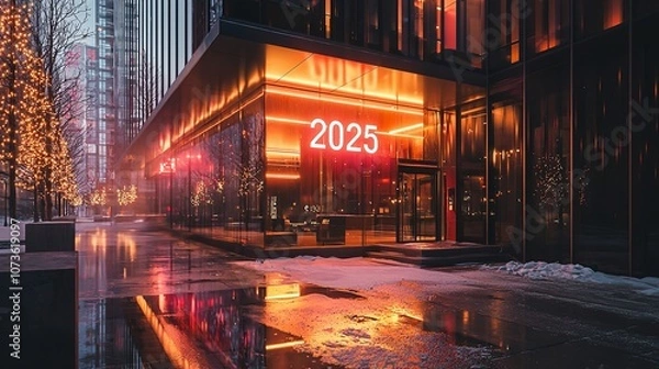 Fototapeta Happy New Year 2025