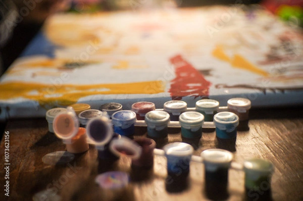 Obraz painting by numbers, a hobby for adults and children