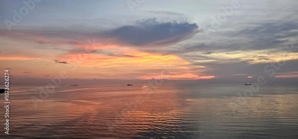 Obraz sunset over the sea