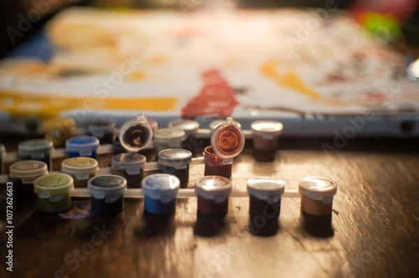 Obraz painting by numbers, a hobby for adults and children