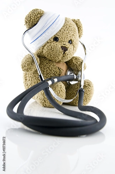 Obraz Sick Teddybear