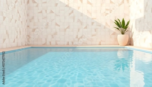 Fototapeta Minimalist Pool Design