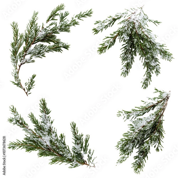 Obraz snow covered branches