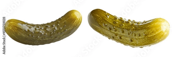 Fototapeta A pickle, isolated on a transparent background.