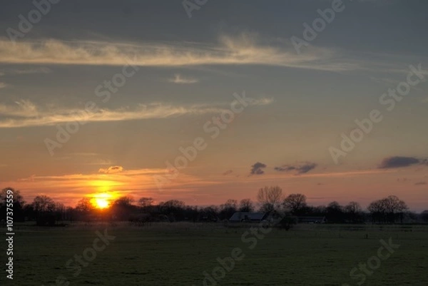 Fototapeta zons ondergang