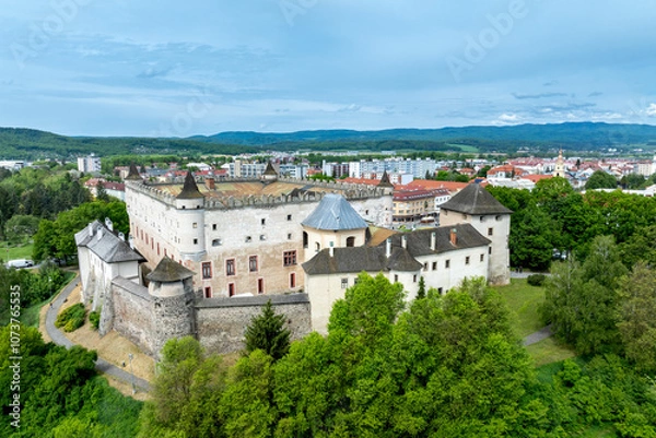 Obraz City and Castle in Zvolen, Slovakia - Picturesque Views of Historic Architecture