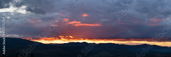 Fototapeta Dramatic sunset