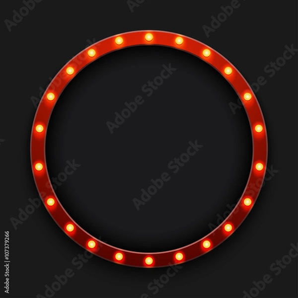 Obraz Vector modern retro billboard background 