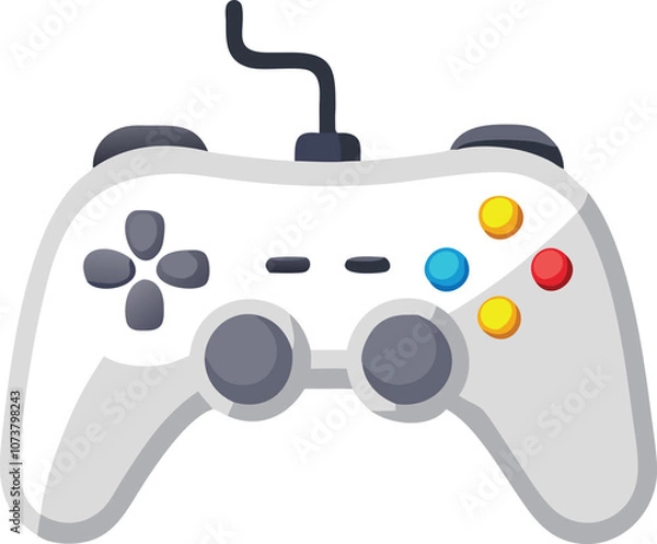 Fototapeta Gamepad icon. Game controller silhouette vector, Video game controller