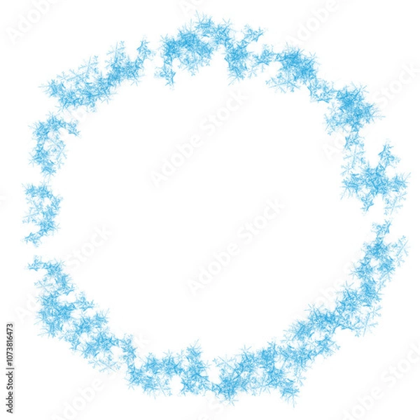 Obraz Snowflake Blue Circle Graphic Illustration