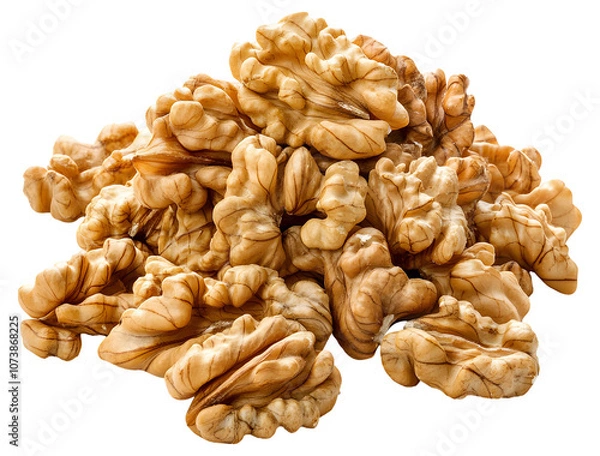 Fototapeta Walnuts png peeled walnuts png brown nut png dried healthy walnut transparent background image