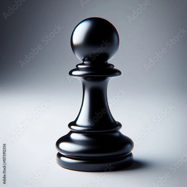 Obraz Classic Black Chess Pawn


