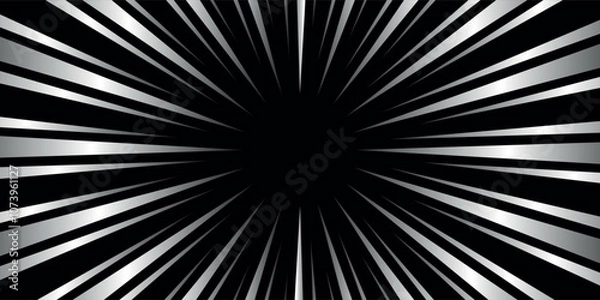 Fototapeta Black and white Spiral Swirl radial background. Vortex and Helix background. Vector illustration