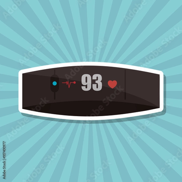 Obraz smart watch design, vector illustration