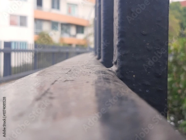 Obraz Pedestrian bridge in the city, Puente peatonal en la ciudad 459