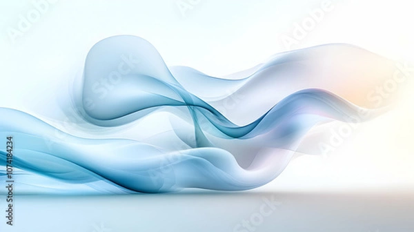 Fototapeta Flowing curve lines background,