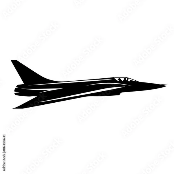 Obraz Stealth Fighter Jet Vector Logo