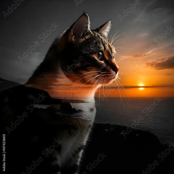 Fototapeta It is not known for sure whether cats can imagine the sea, but studies of animal behavior and brain activity suggest that cats may have some ability to form mental images.
