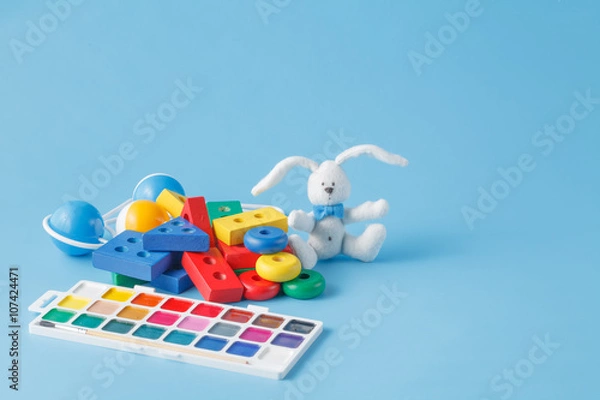 Obraz children toys for learning for skills