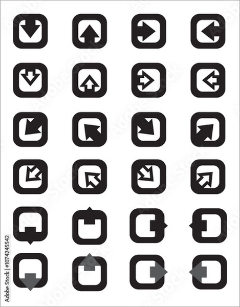 Fototapeta icons, logo basic, icon design, line art logo, geometric shape, abstract icon, lettermark, emblem, symbol, symbol logo, tech logo, business icon, app icon, ad icons, buttons, company, new icon, fresh
