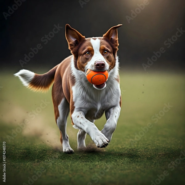 Fototapeta Our world may be made up of many things, but a dog's whole world is us who raised it.