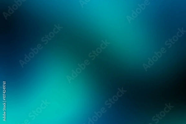 Fototapeta Abstract blue cyan gradient abstract background. elegant bright and smooth turquoise light soft blue color illustration backdrop for graphic website design template and wallpaper