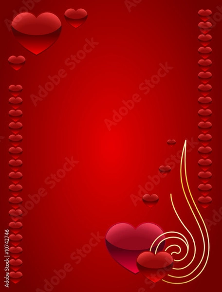 Obraz Beautiful card for St. Valentine's day