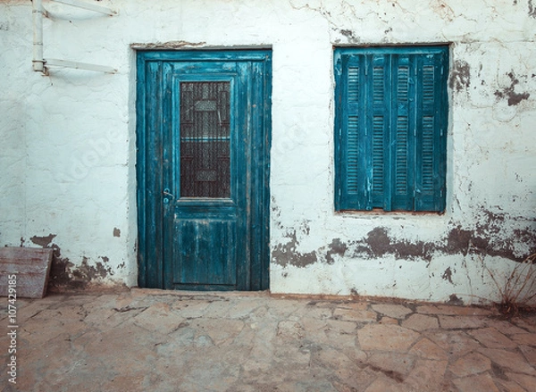 Fototapeta View of old town in Crete, Greece
